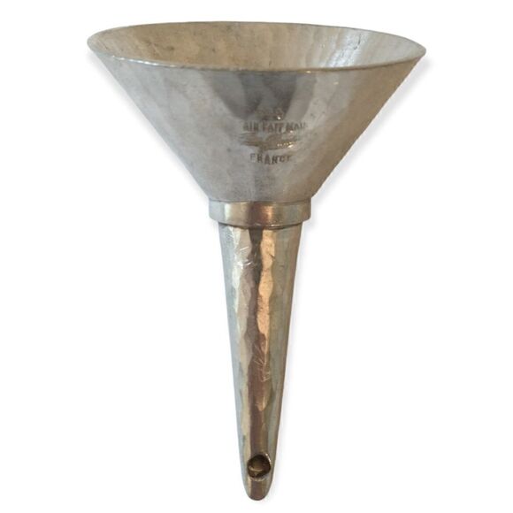 Jean Goardere Pewter Wine Funnel Aerator Etain Fait Main MCM Hammered France Vtg - Picture 7 of 12